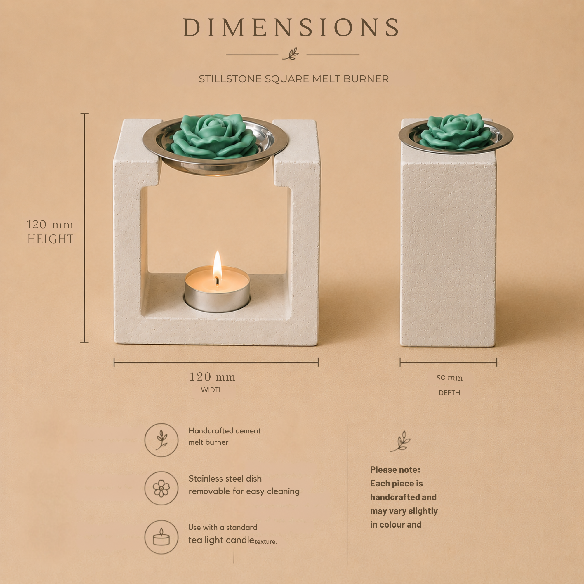 Solace Square Melt Burner